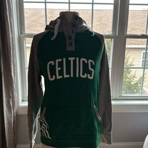 adidas Green and Gray V-Neck Sweater